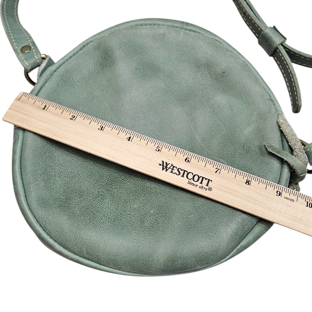 Portland Leather Goods Circle Crossbody Small Cucumber Unicorn Rare Boho Purse - Picture 5 of 10